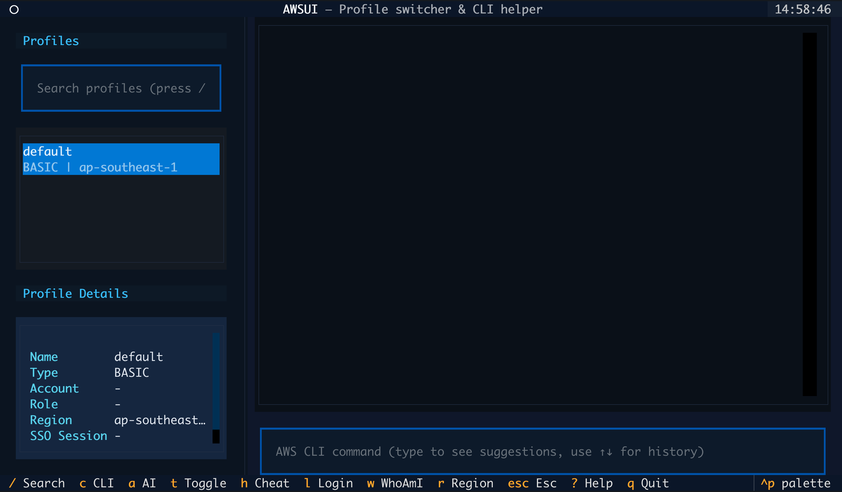 Profile search and switching